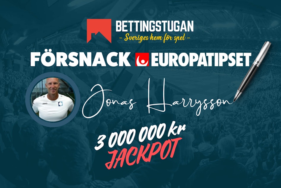 Forsnack Harrysson Europatipset med jackpot