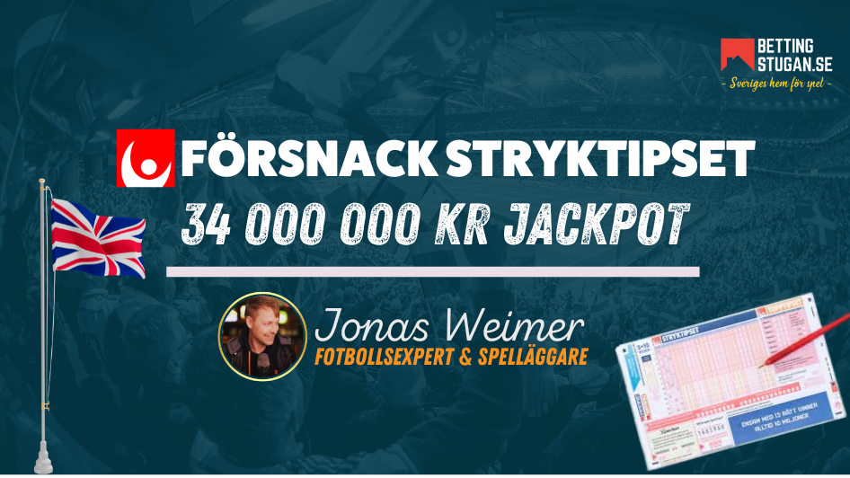 Forsnack Stryktipset Jackpot Jonas Weimer