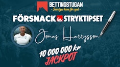Forsnack Stryktipset med Jackpot Bettingstugan