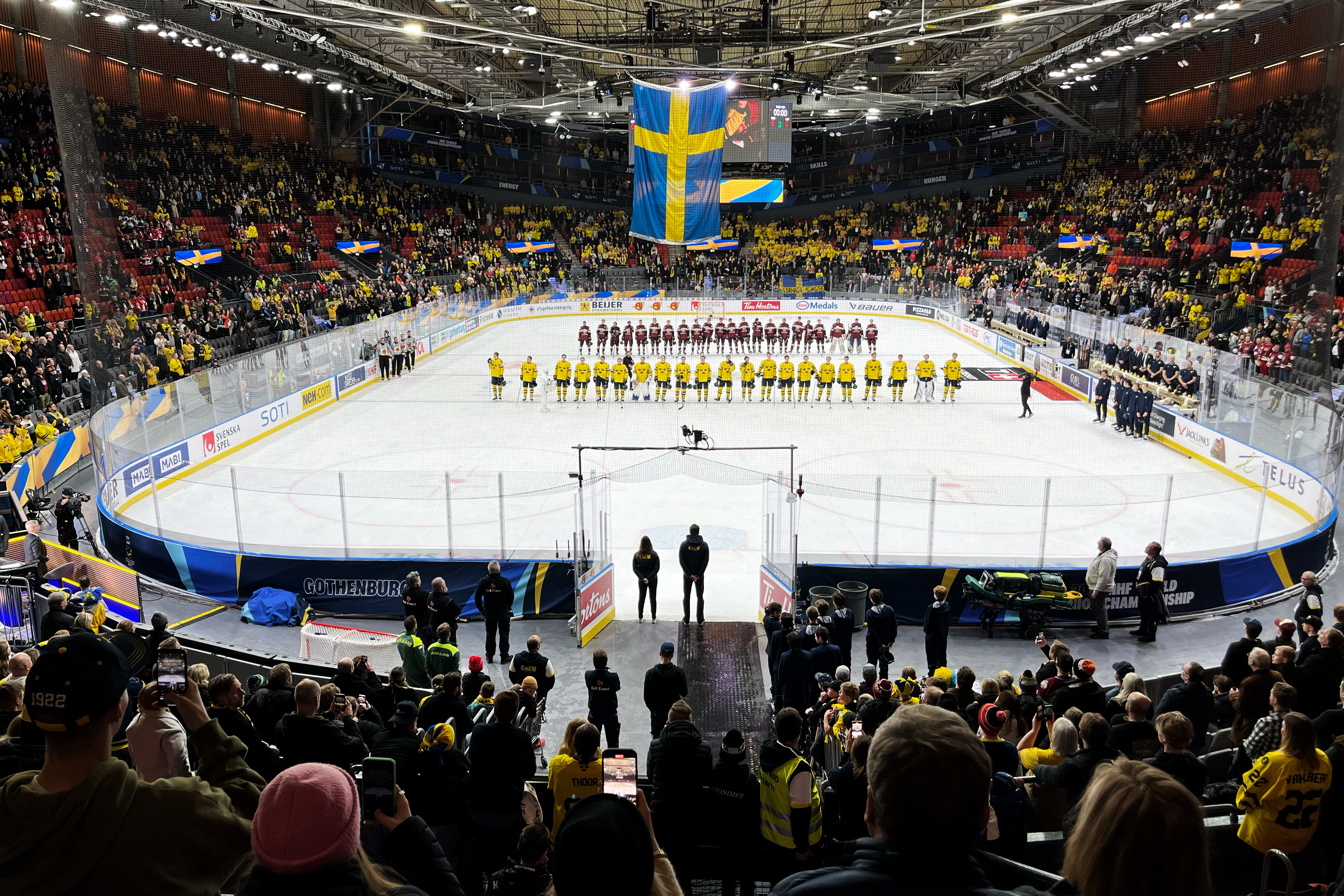 Fran Sveriges mote med Lettland