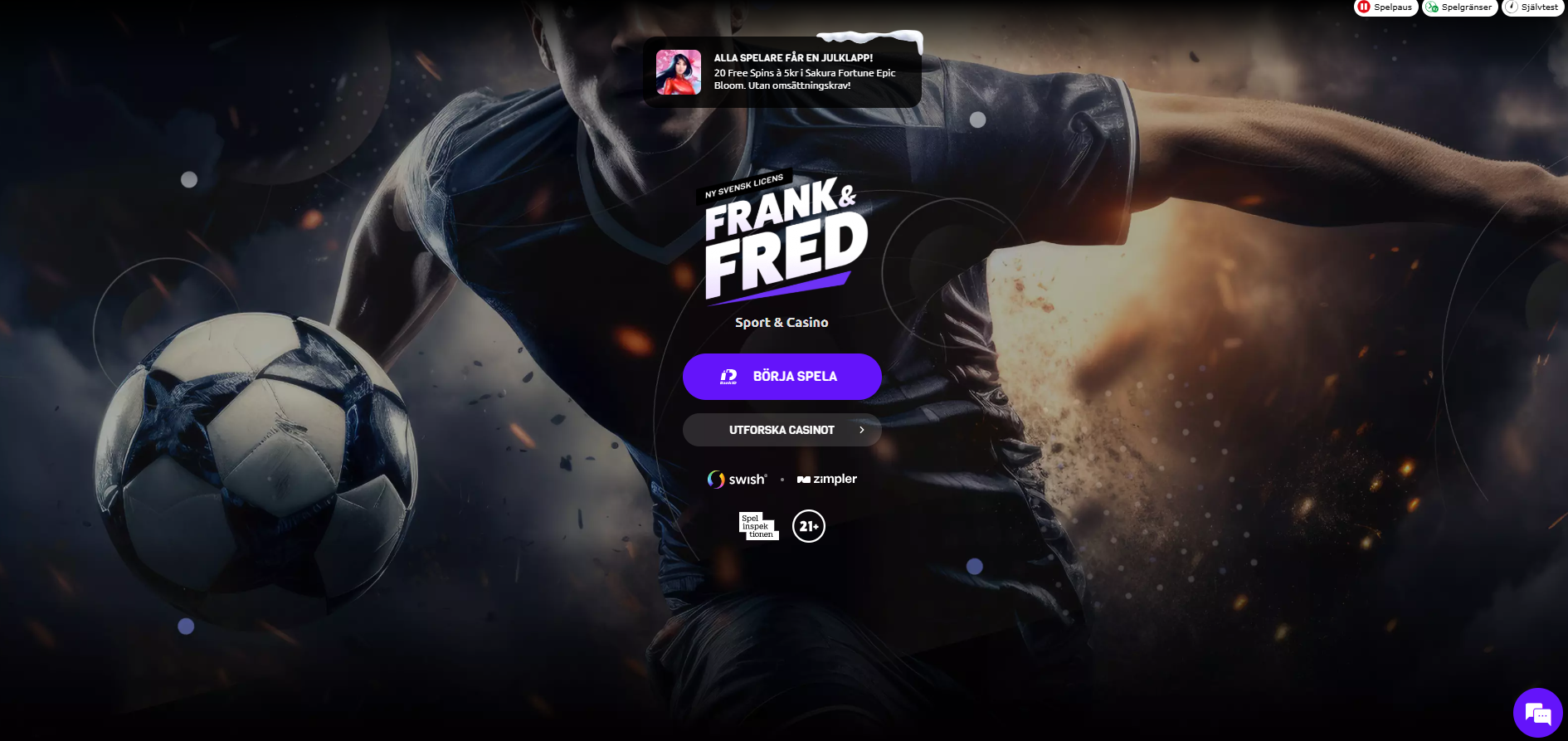 Frank Fred Sport och Casino Startsida