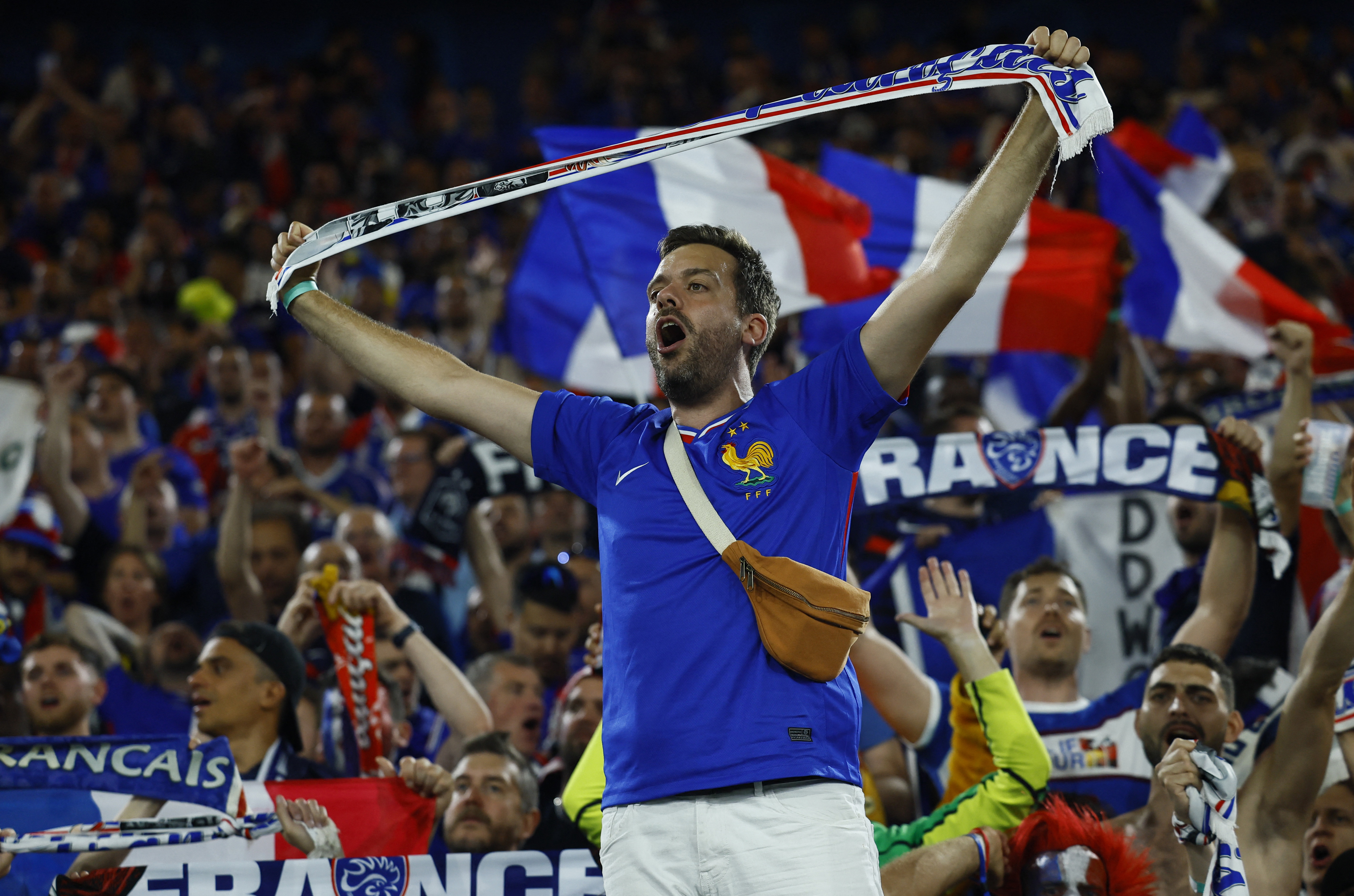Frankrike fans EM 2024
