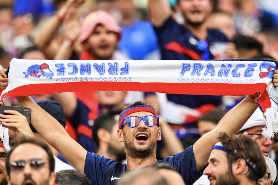 Frankrike fotboll supporter