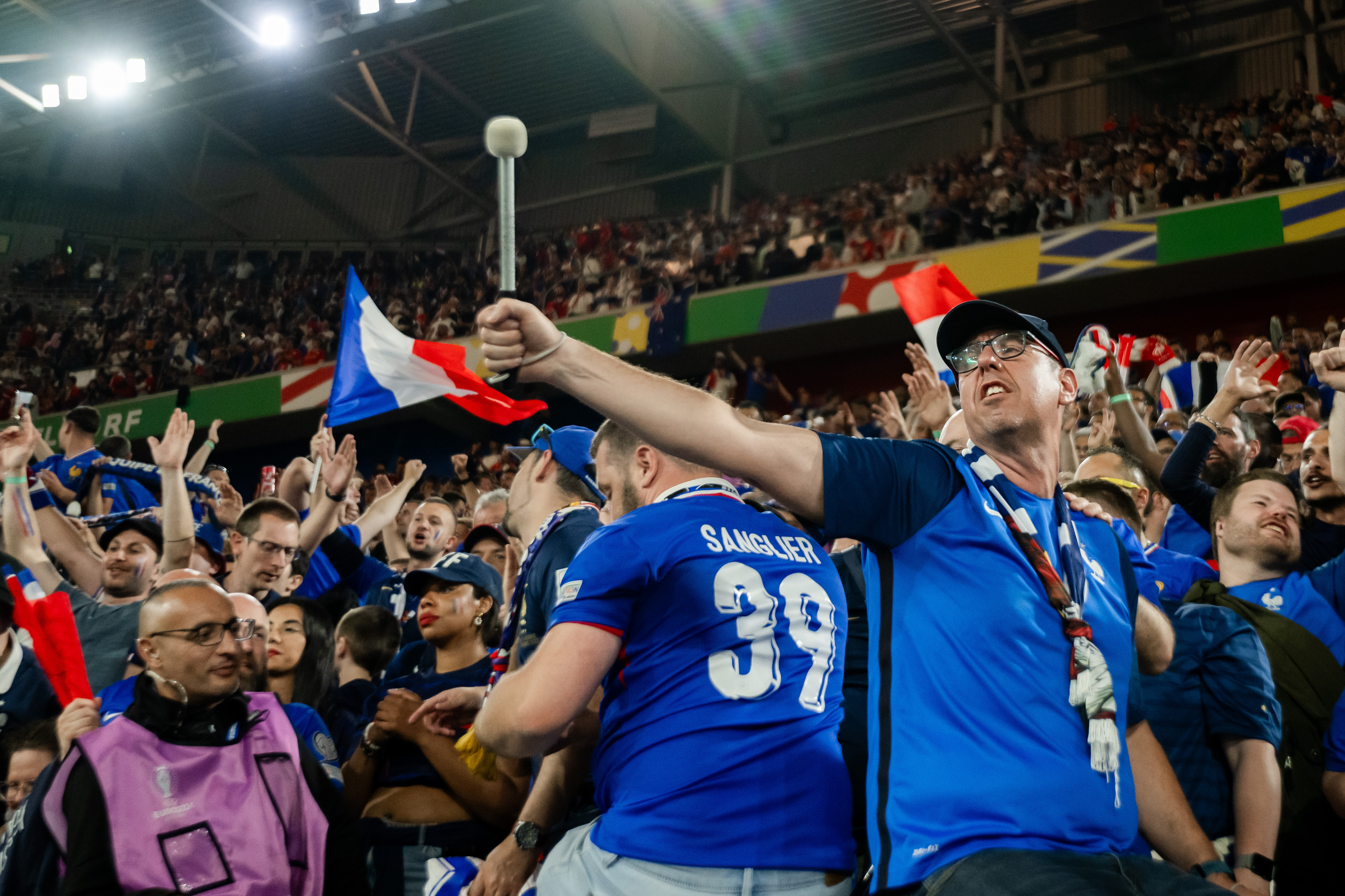 Franska fans i EM 2024