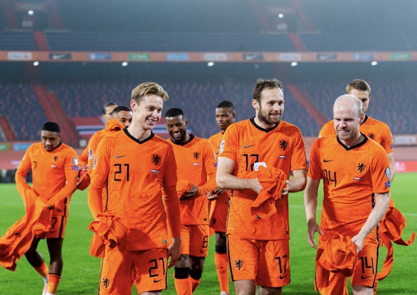 Frenkie de Jong Daley Blind and Davy Klaassen