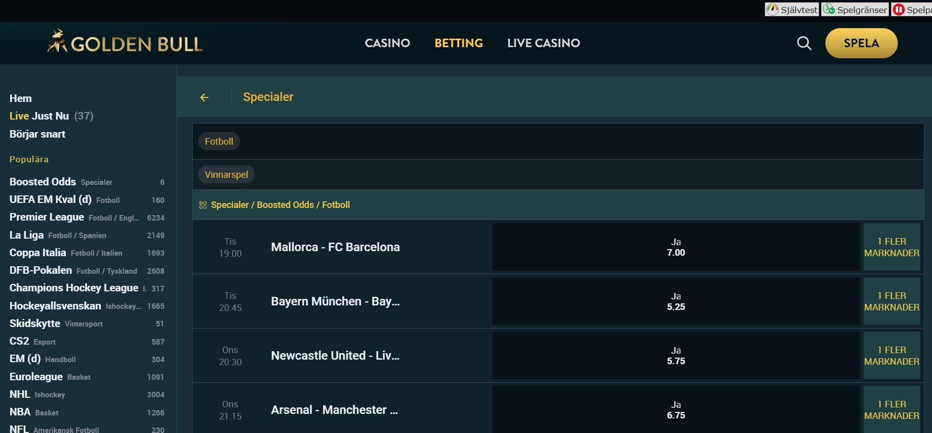 Golden Bull Oddsboost