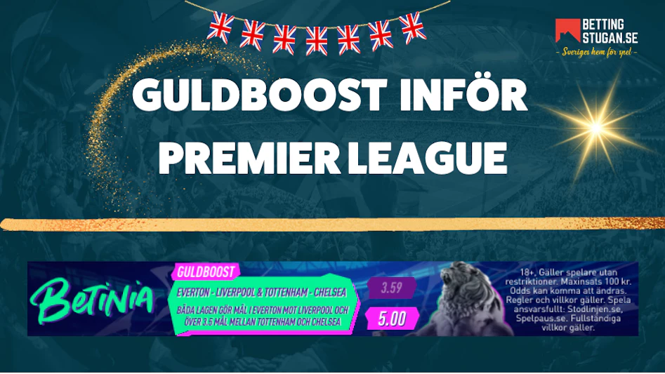 Guldboost Premier League Bettingstugan