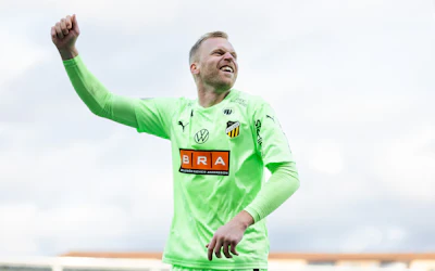 Hackens malvakt Peter Abrahamsson