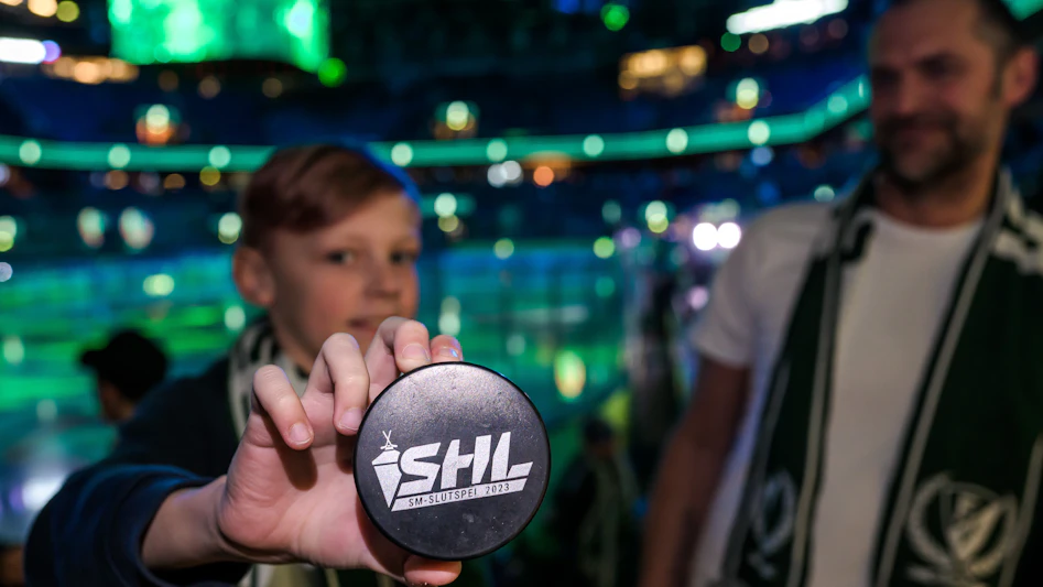 Hockeyfans i Karlstad Farjestad