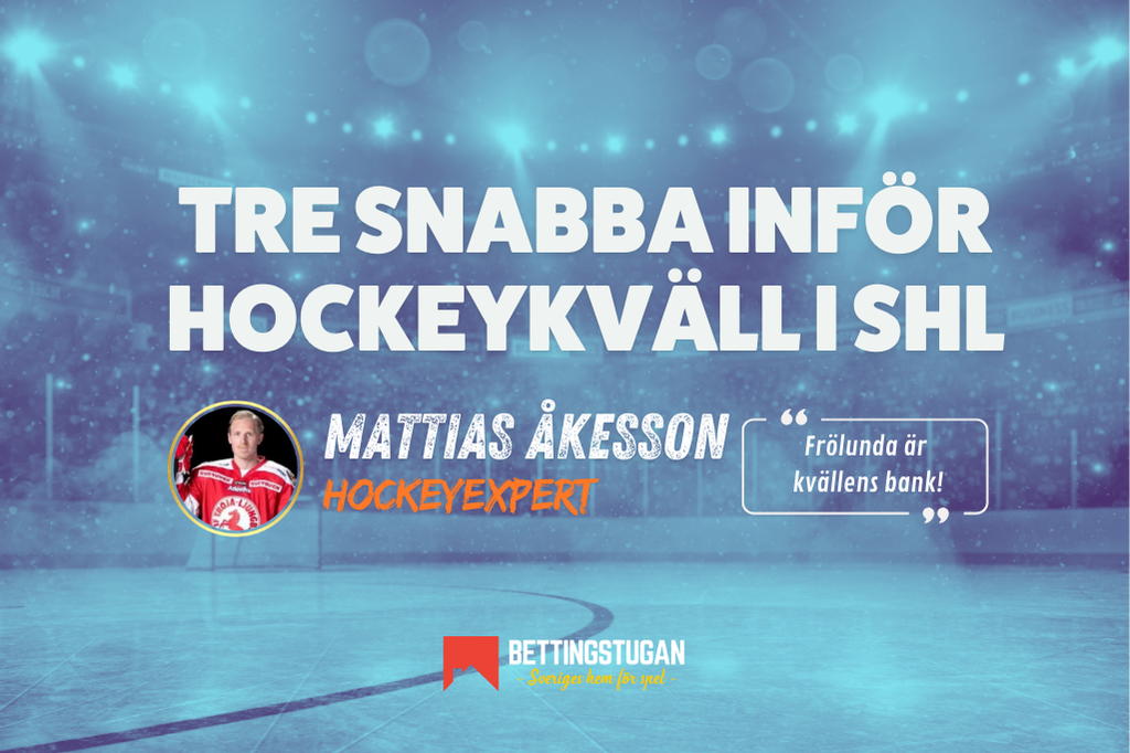 Hockeykvall SHL Bettingstugan odds