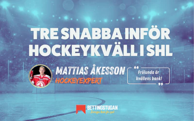 Hockeykvall SHL Bettingstugan odds