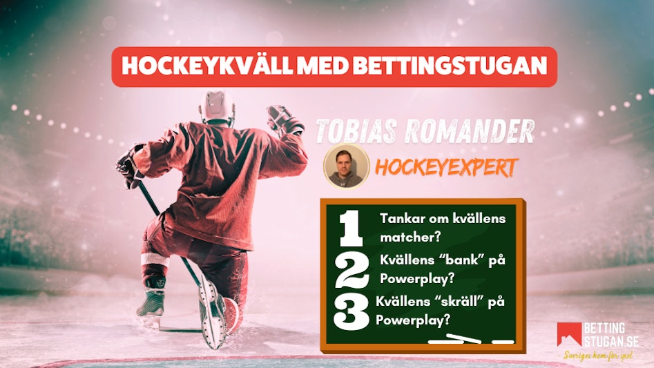Hockeykvall med Bettingstugan Extrapengar Powerplay