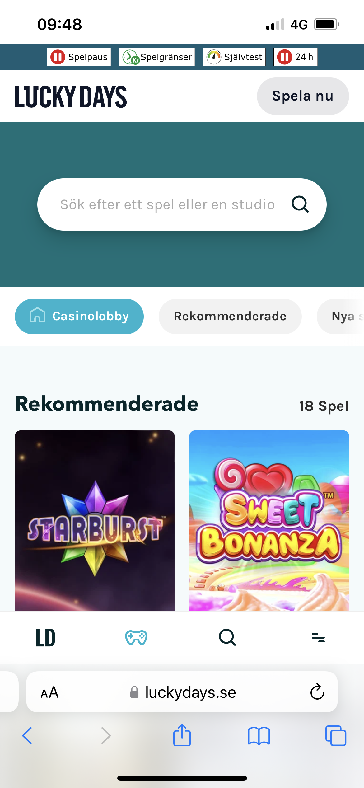 Lucky days mobil spel