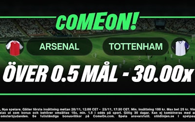 Arsenal Tottenham Oddsboost