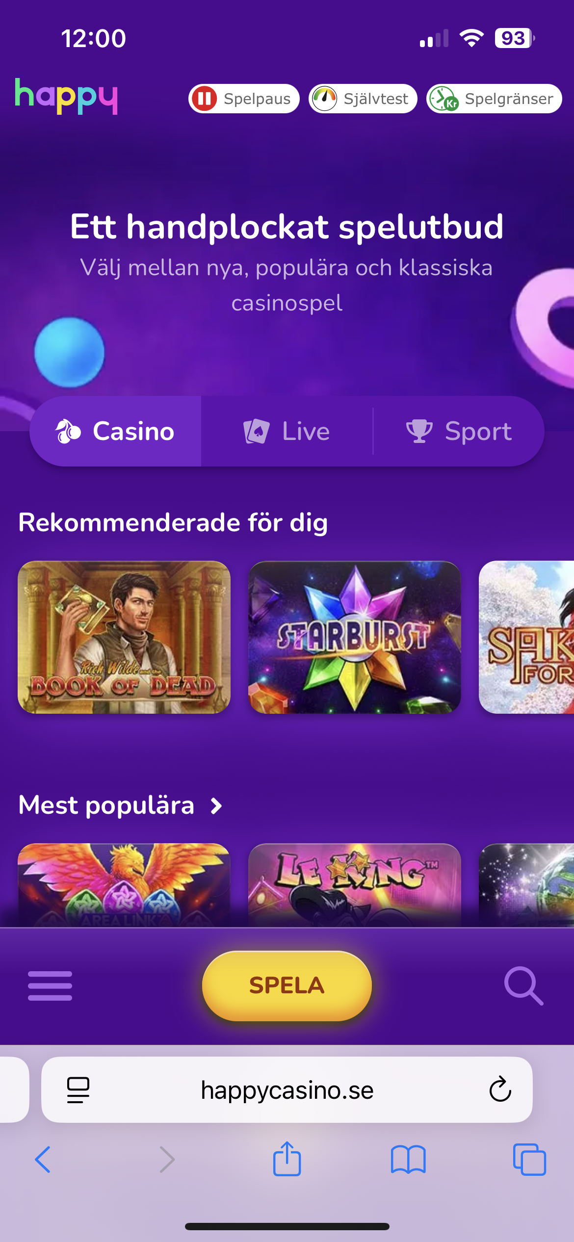 Happy Casino slots