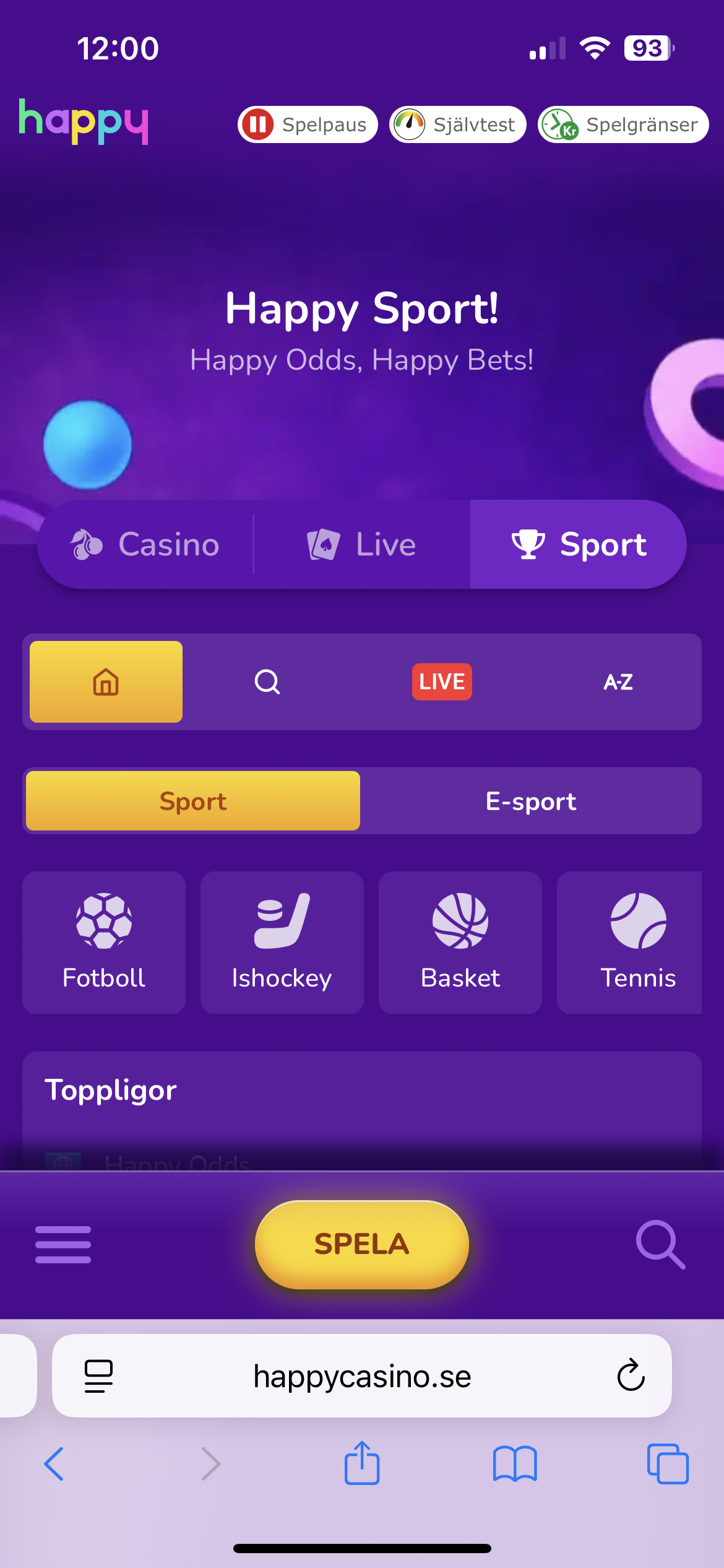 Happy Casino Sport