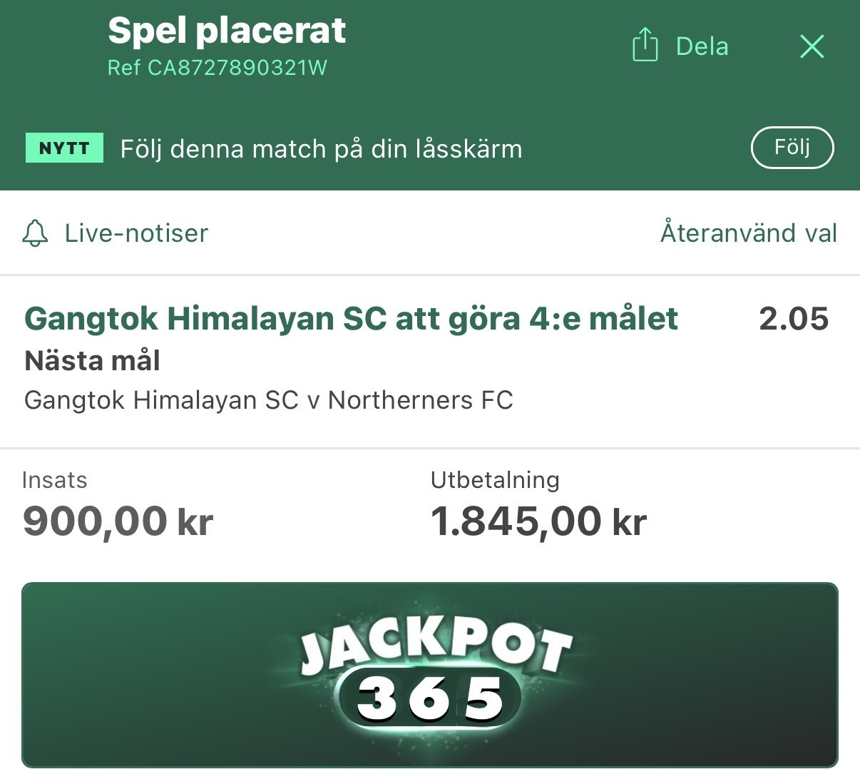 Välj om du vill delta med 5 kr