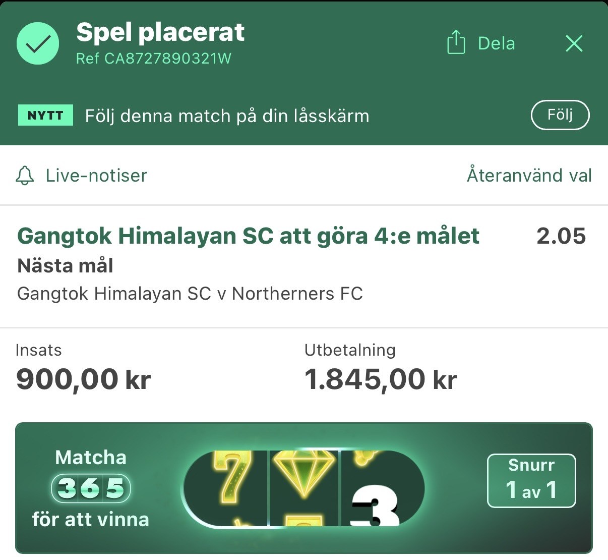 Spinn för vinst