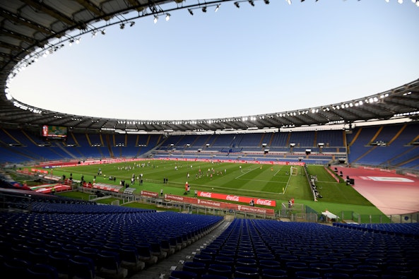 Italien Wales Fotbolls EM 2021 Olympiastadion Rom
