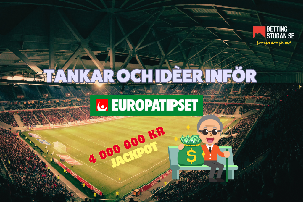 Jackpot Europatipset 4 000 000 kr