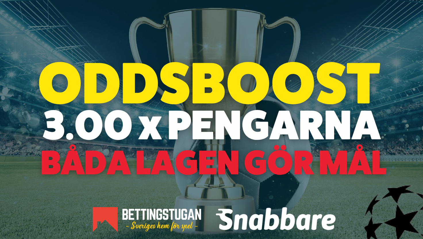 Oddsboost CL-final Bettingstugan