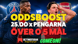 Bettingstugan Oddsboost Champions League Final PSG vs Arsenal