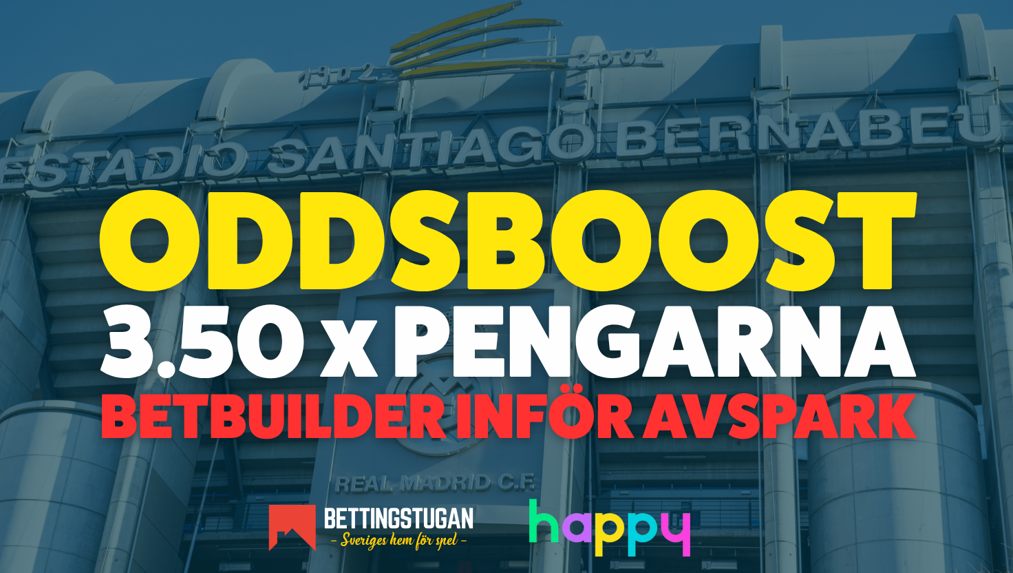 Oddsboost på betbuilder inför Real Madrid - Bayern München - nu till 3.50 x pengarna!
