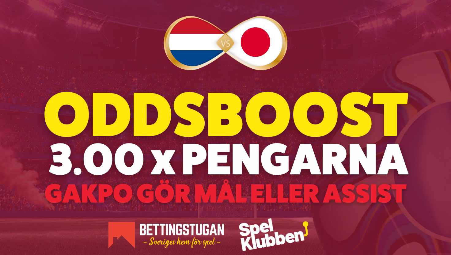 Superboost: Få 3.00 x pengarna på Gakpo att göra mål/assist!