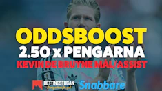 Oddsboost kevin de bryune Bettingstugan SNabbare