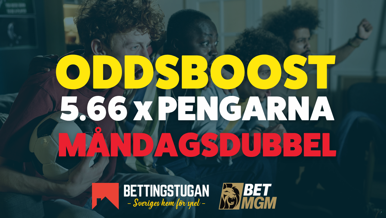 Måndagsdubbel från BetMGM - få 5.66 x pengarna på Djurgården + Chelsea!