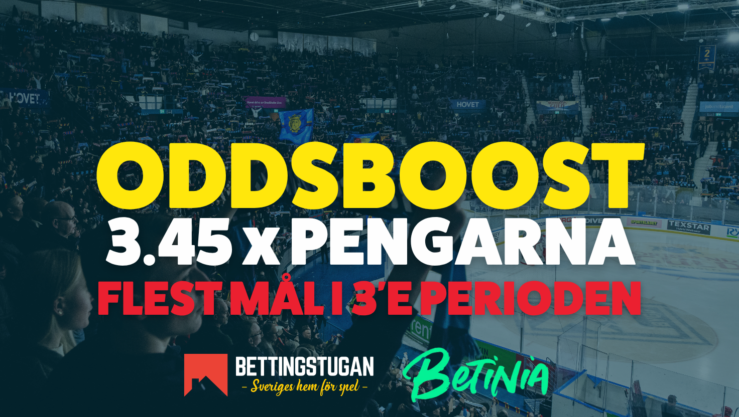 Oddsboost inför DIF - Växjö: 3.45 x pengarna!