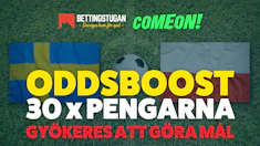 oddsboost Gyökeres vs Polen Bettingstugan