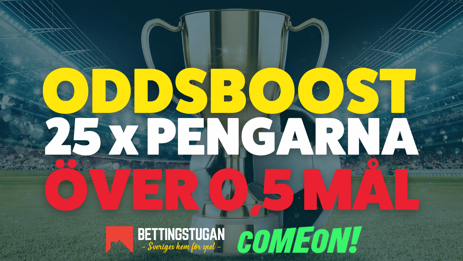 Få 25.00 x pengarna på över 0,5 mål inför PSG - Bayern München!