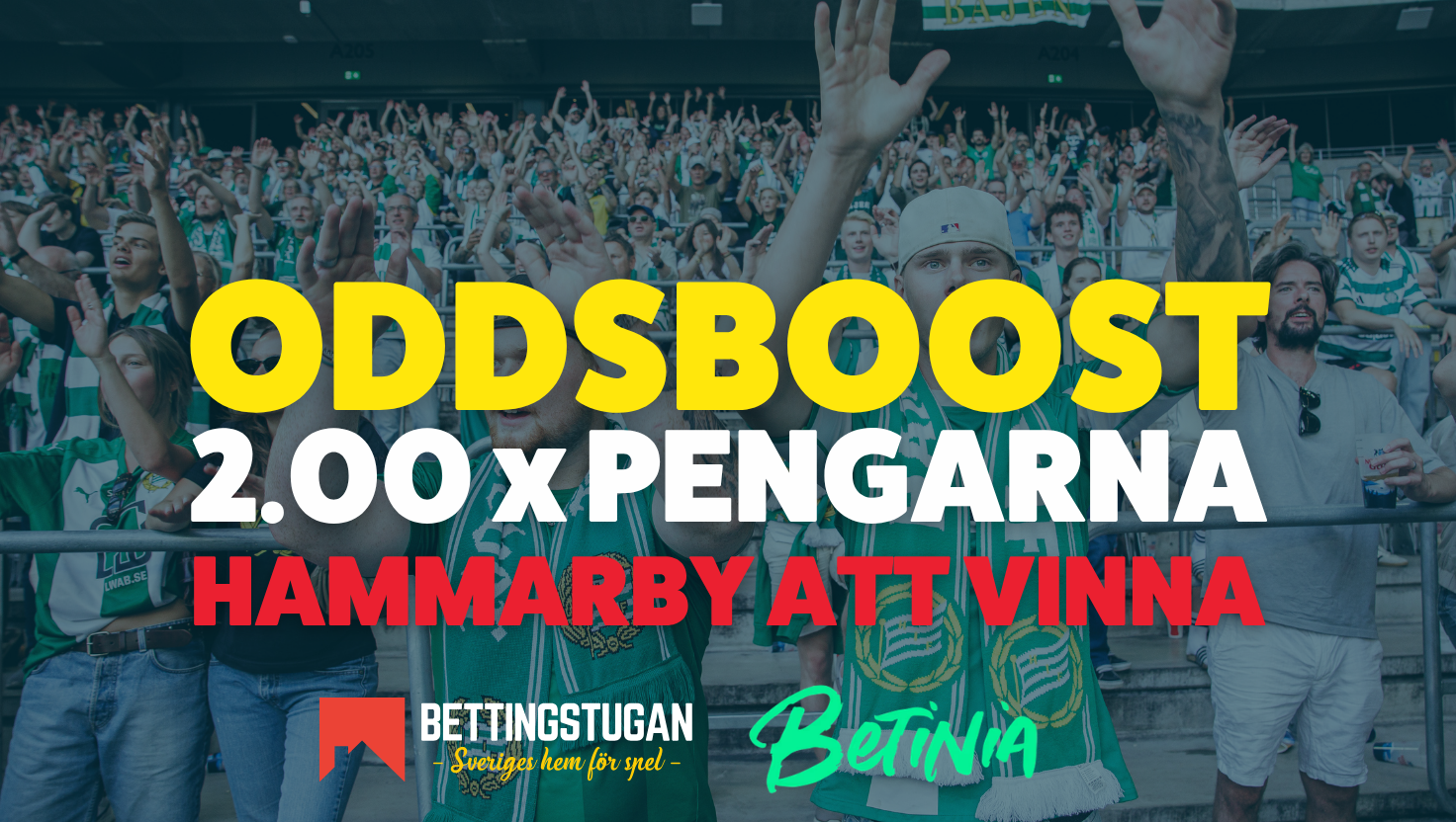 Guldboost på Hammarby-seger mot Rakow - nu till 2.00 x pengarna!