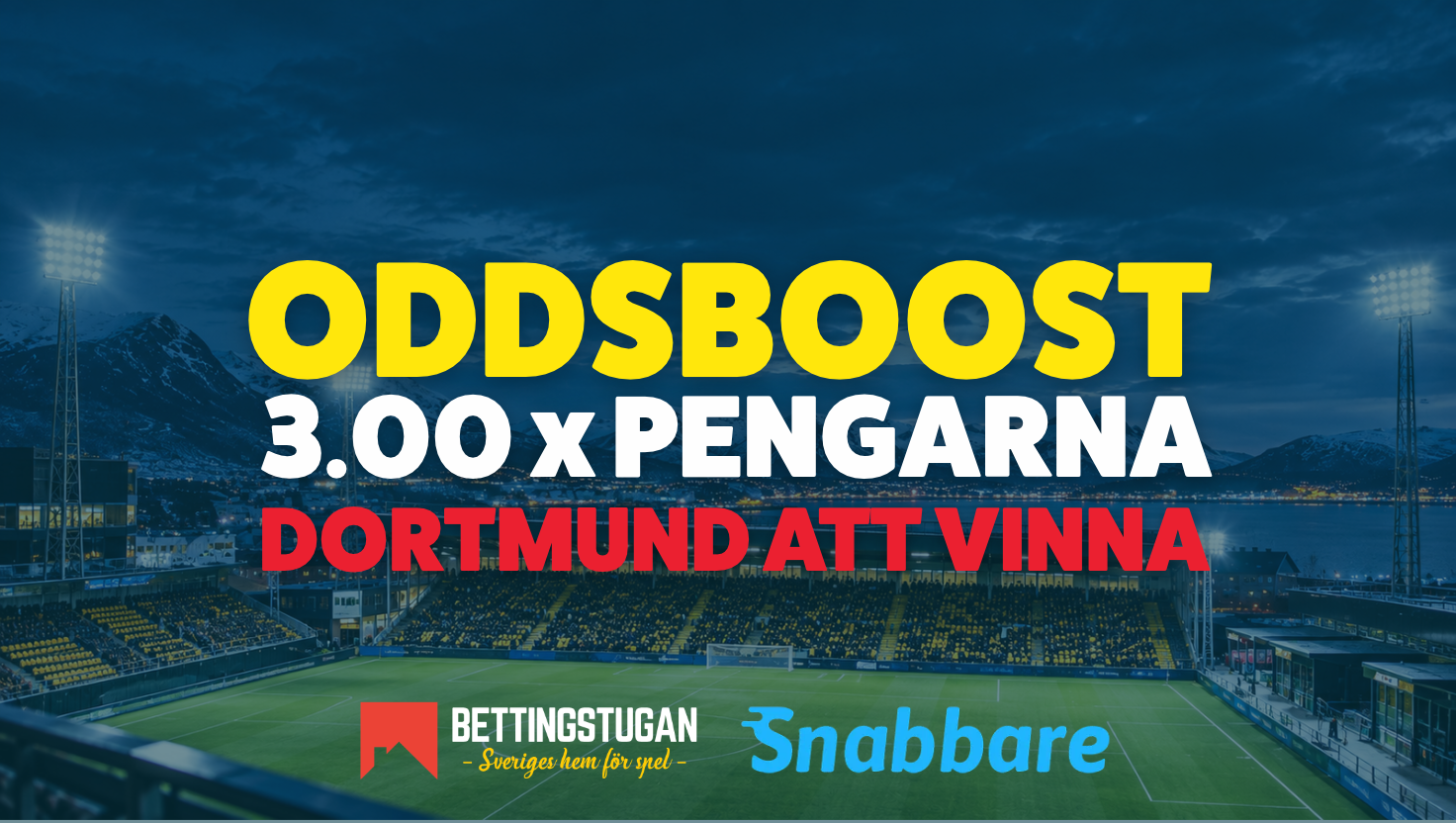 SuperOddset från CL-mötet på Aspmyra Stadion: Få 3.00 x pengarna på Dortmund!