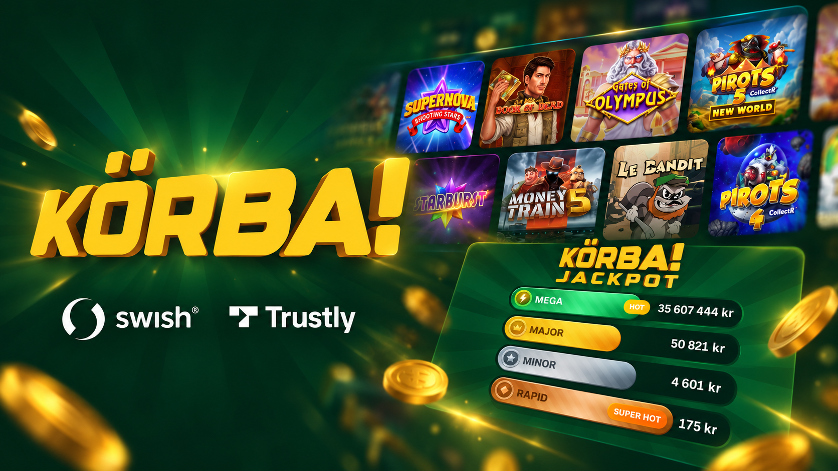 Körba Casino lanserat i Sverige: nytt namn från Paf-koncernen
