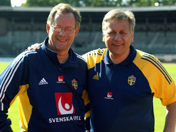 Lars Lagerback och Tommy Soderberg ledde Sverige i VM 2002