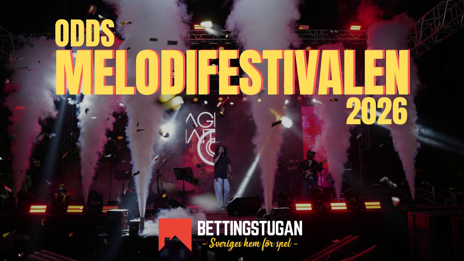 Alla odds Melodifestivalen 2026 - De gör upp om det i finalen där hen är favorit!