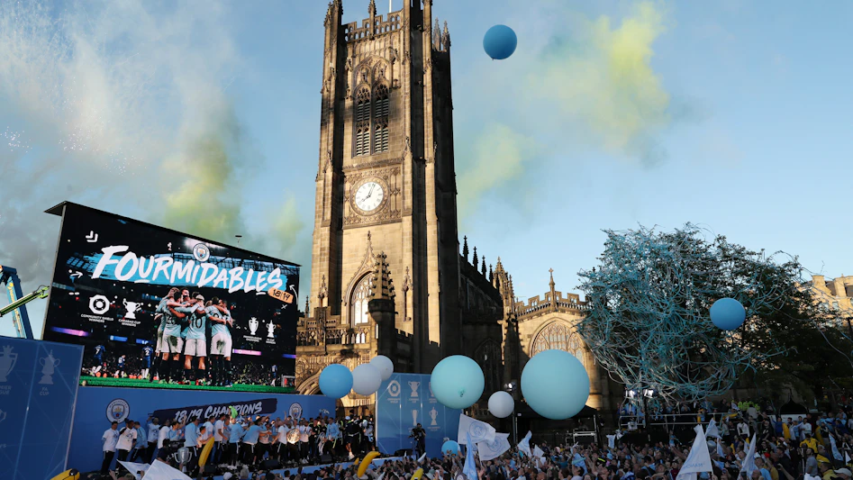 Man City firar ligatitel