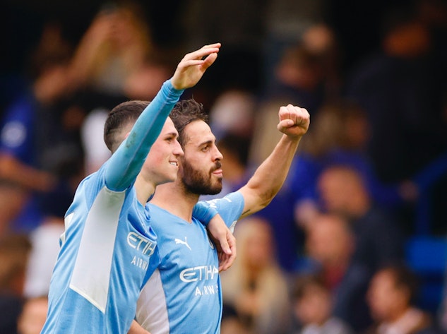Manchester City 2021 Phil Foden och Bernardo Silva