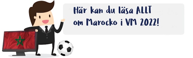 Marocko VM 2022 flagga