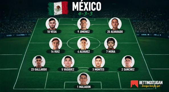 Mexiko startelva VM
