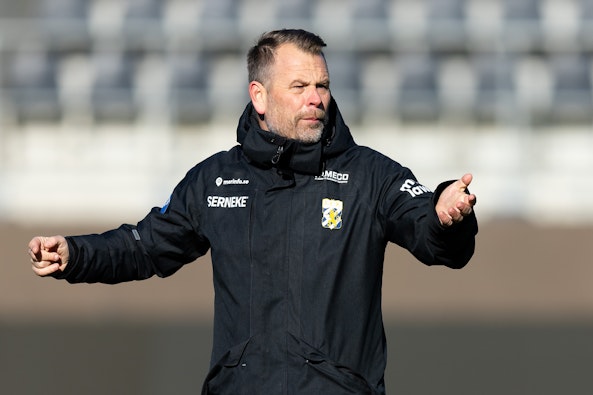 Mikael Stahre under en traning med IFK Goteborg