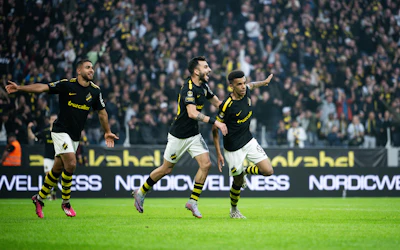 Modesto och Pittas AIK jubel