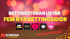 Lista Bettingstugan fem nya Bettingsidor med sportsbook