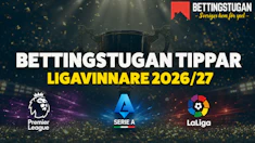 Bettingstugan tippar vinnare Premier League Serie A La Liga ligavinnare