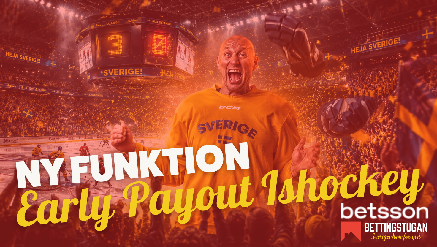 Betsson lanserar Early Payout Ishockey