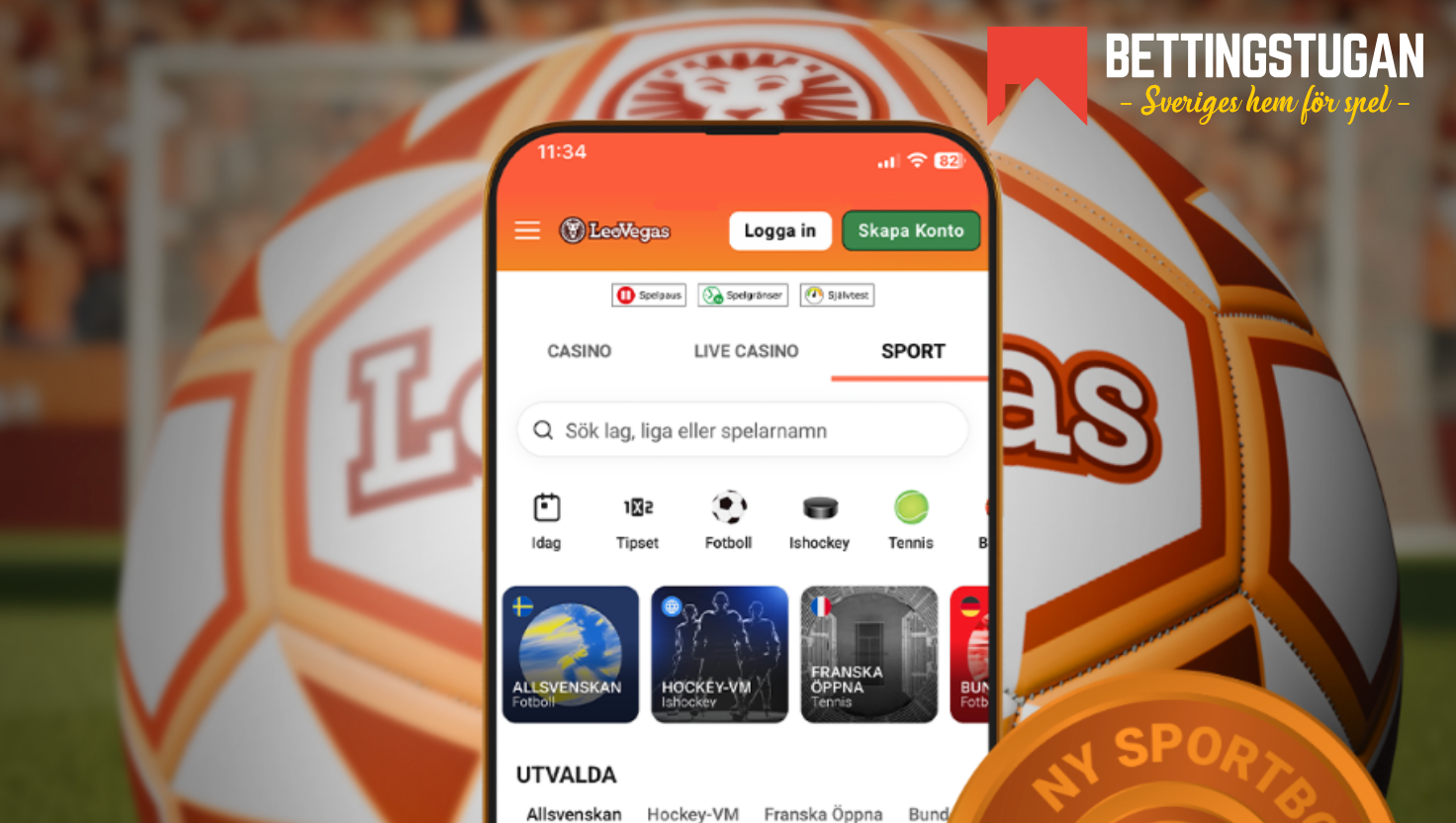 LeoVegas med ny sportsbook - och egna odds!