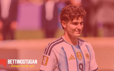 Julián Álvarez odds övergång Bettingstugan Silly Season