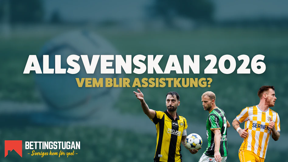Odds Allsvenskan 2026 assistkung Bettingstugan målgivande passningar
